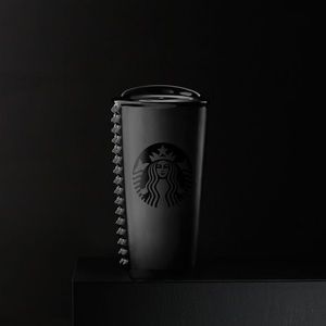 Starbucks matte black studded tumbler