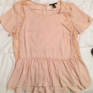 Forever 21 lace peplum