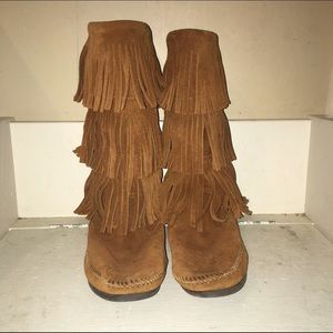 Minnetonka Fringe Boots