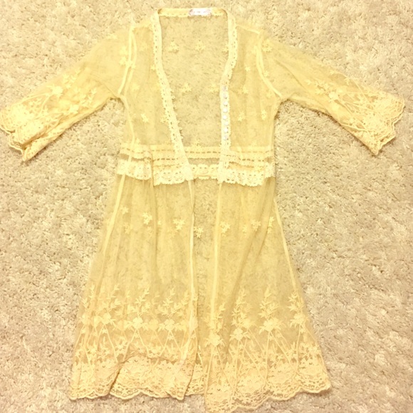 Knitted/lace kimono