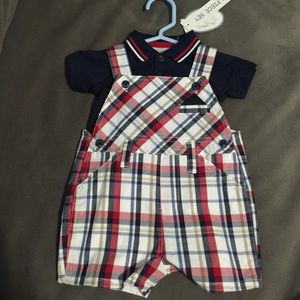 Plaid 2 piece jumper