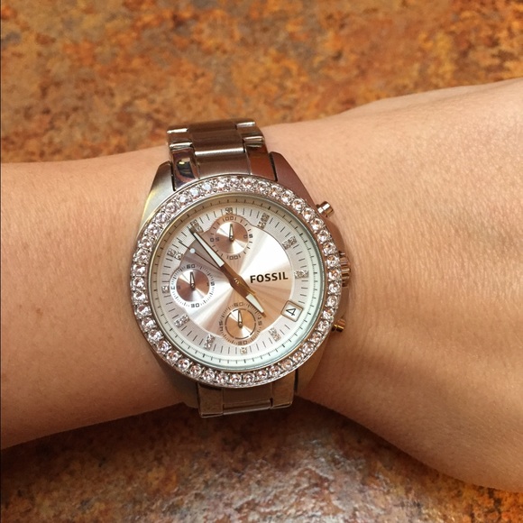Fossil boyfriend watch. Silver 😍