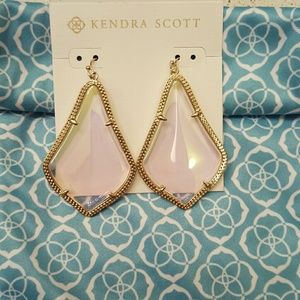 Kendra scott clear iridiscent Alexandra earrings