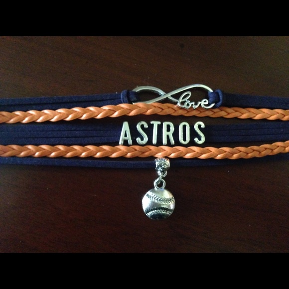 Astros rope/charm bracelet