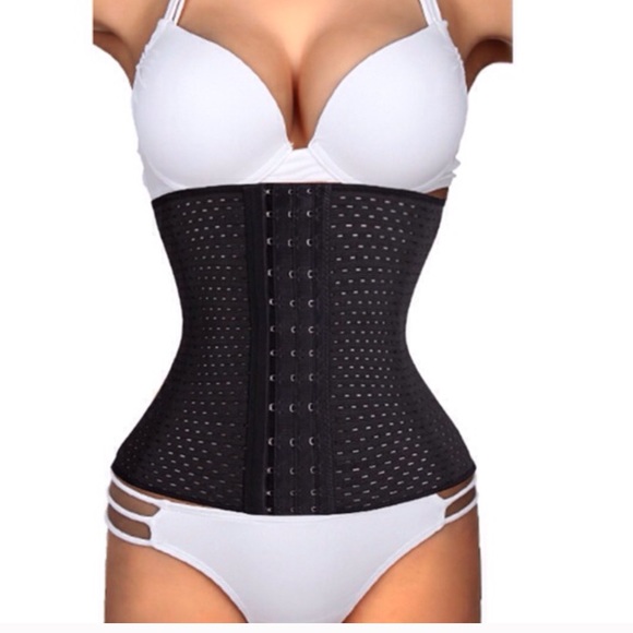 XL - Black Corset Waist Trainer
