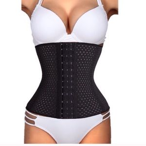 XL - Black Corset Waist Trainer