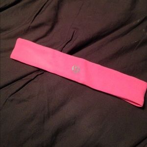 Hot pink lululemon headband