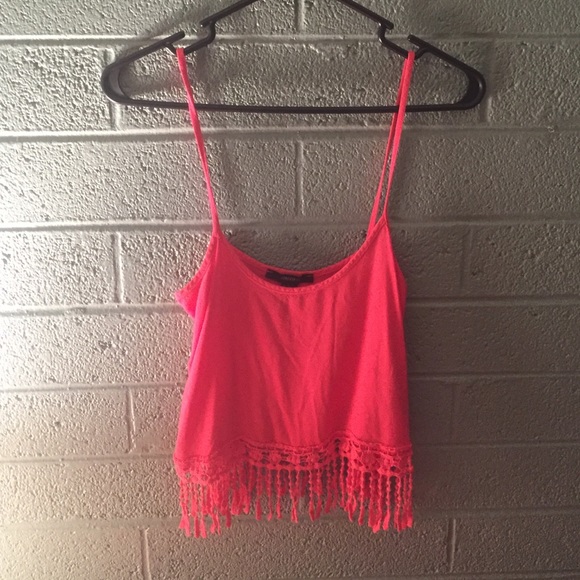 Coral Crop Top