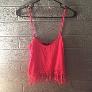 Coral Crop Top