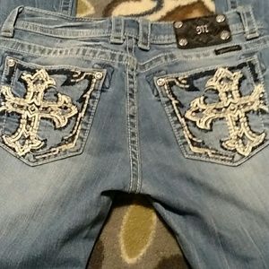 Miss me jeans bling cross size 29/34