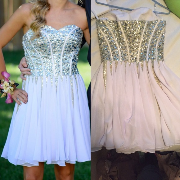 White formal dress