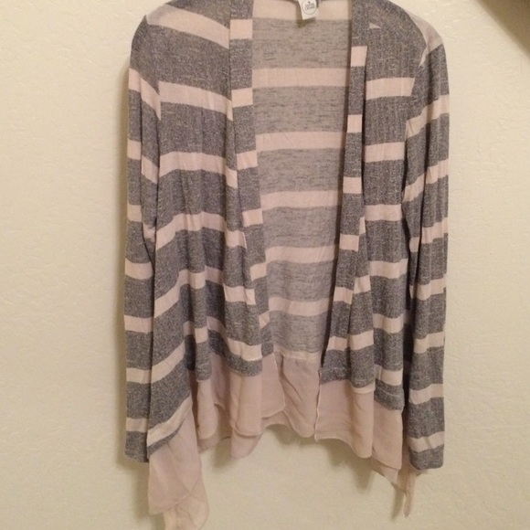 Paper crane flows cardigan