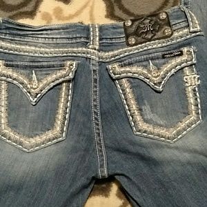 Miss me jeans rhinestone pockets 29/33
