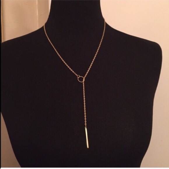 2/$20 Lariat Necklace gold - Picture 2 of 4