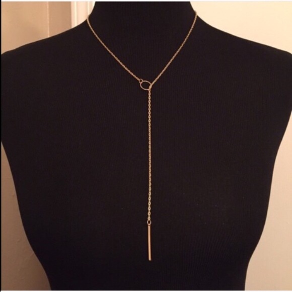 2/$20 Lariat Necklace gold - Picture 3 of 4