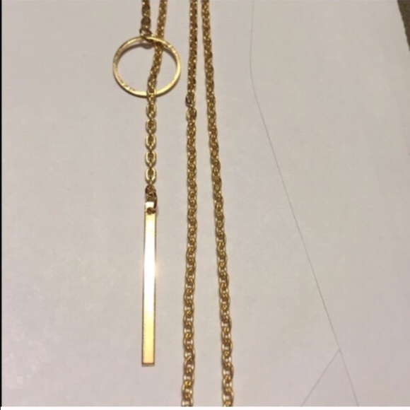 2/$20 Lariat Necklace gold - Picture 4 of 4