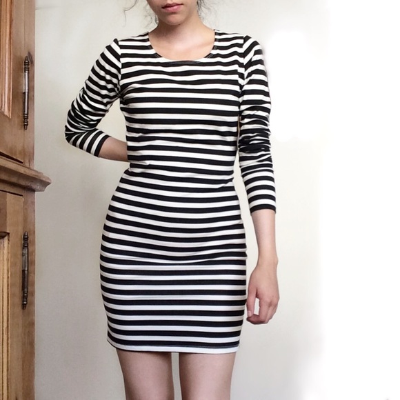 Striped BodyCon Dress