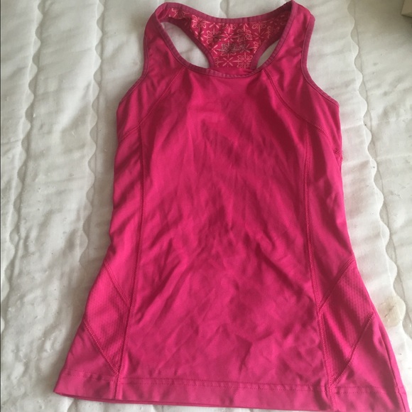 Pink athletic tank top