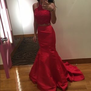 Sherri Hill Two Piece Prom Dress