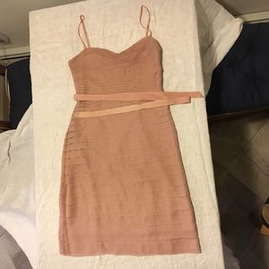 FINAL SALE Blush silk BCBG party dress
