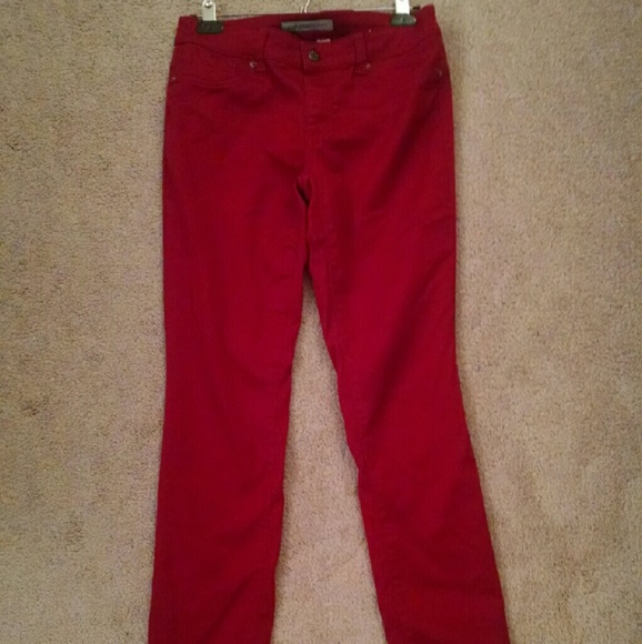 Red jeans