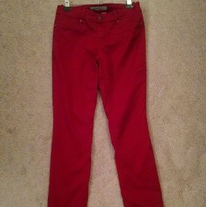 Red jeans