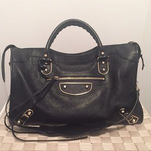 Balenciaga Metallic Edge City Bag