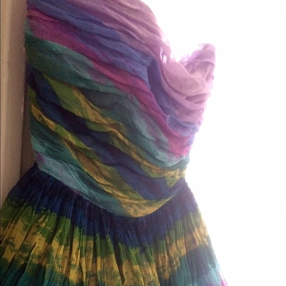 NWT Tracy Reese Rainbow Strapless Bubble dress 6 - Picture 3 of 4