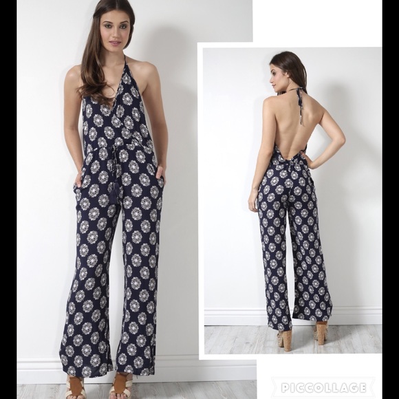 Gab & Kate Pants - NWT Boho Jumpsuit Sz M