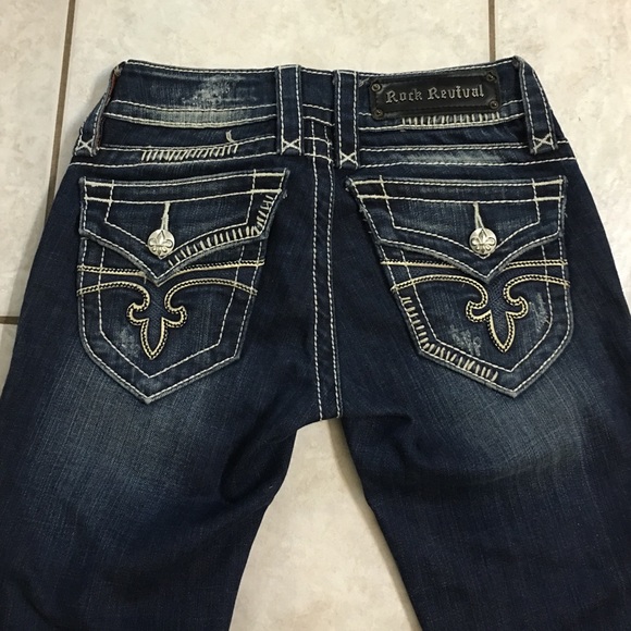 Skinny jeans. Rock Revival, size 25L.