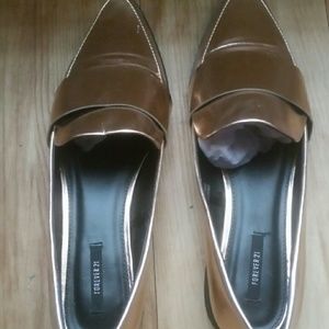 Rose gold flats/loafers
