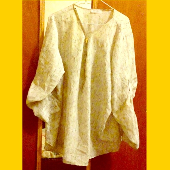 Chiffon Calvin Klein sheer blouse