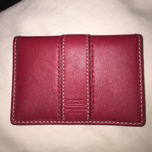 Authentic Coach card case!