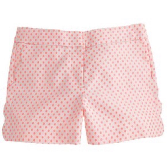 {j.crew} scallop hem polka dot shorts - Picture 3 of 3
