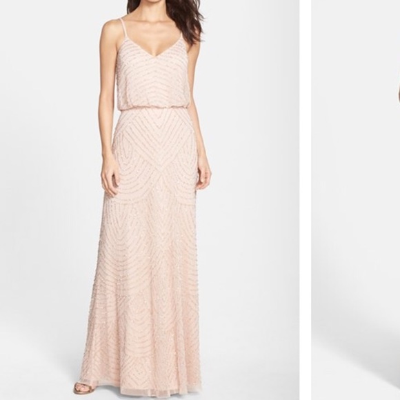 ⚡️SALE⚡️Adrianna Papell Blouson Gown in Blush