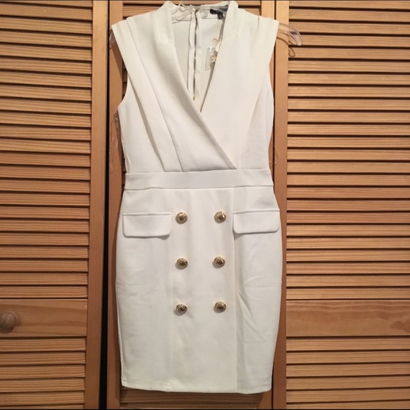 White and gold dress
