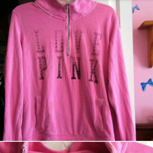 Pink half zip