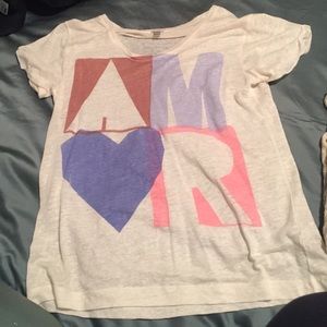 J Crew Amore tee shirt, size M. Never worn.