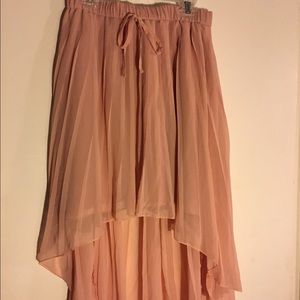 Soft pink skirt