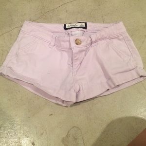Purple Abercrombie kids shorts