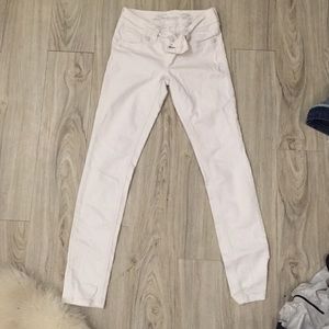 7 For All Mankind White Skinny Jeans
