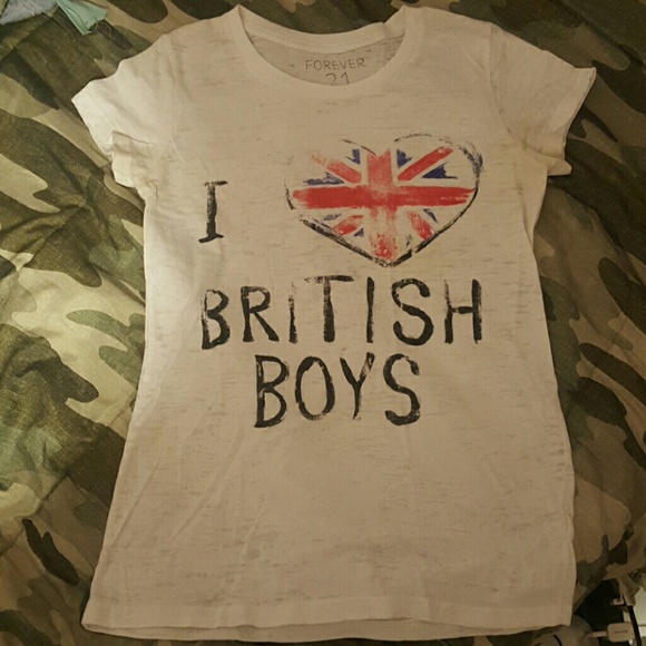 Forever 21 I love British boys tee