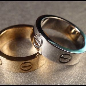 Love Ring in silver or gold - have bracelets too