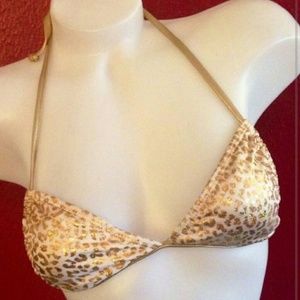 GUESS? Sex kitten bikini metallic gold/white