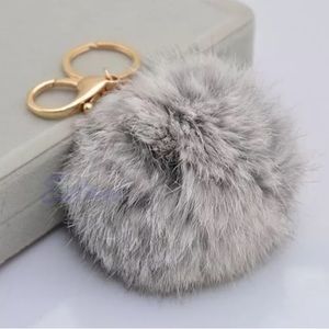 $12ea Faux Pom Pom fur keychain