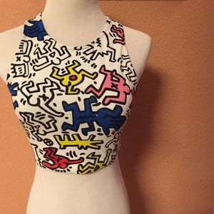 Forever 21 Keith Haring print crop top!