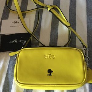 Coach peanuts crossbody pouch
