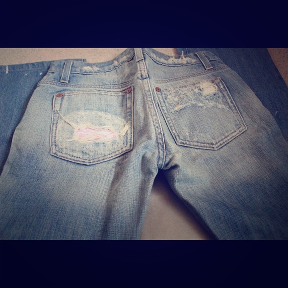 Joe's Jeans Destroyed Denim Distressing