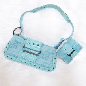 GUESS Shoulder Purse & Matching Wallet