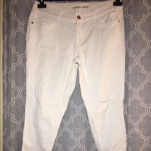 Michael Kors straight leg ripped denims